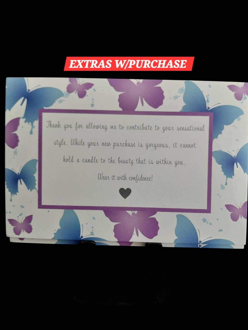 25ct. 4x6 🦋 Thank You Cards Bonus - 3 Random Polymailers ✨️PRICE FIRM✨️